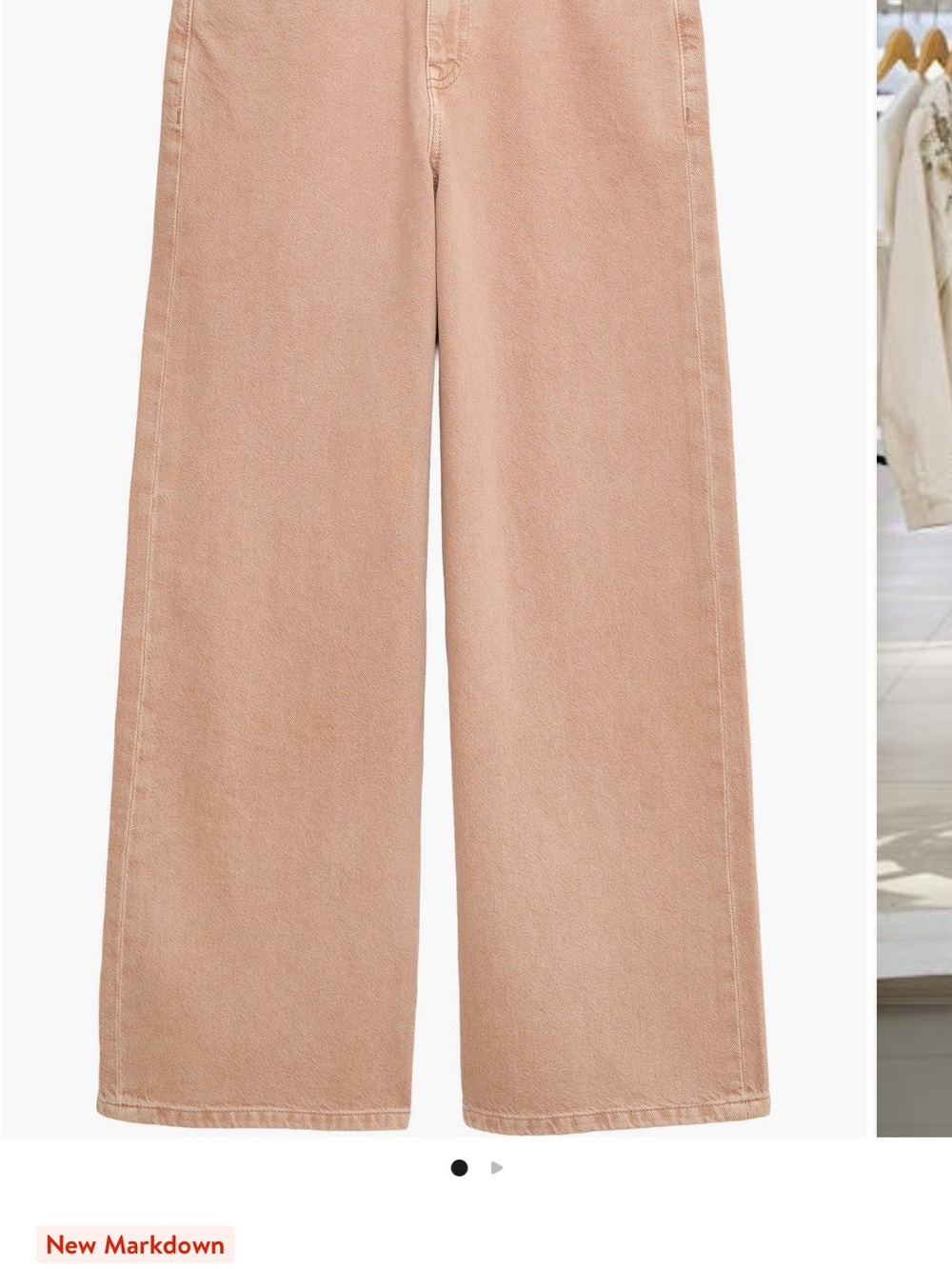 per una Wide-Leg Jeans in Blush